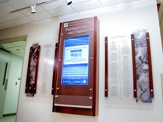 Trinity Healthcare Center Digital Signage Donor Recognition