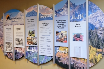 Hospital Donor Recognition and History Rail Wall