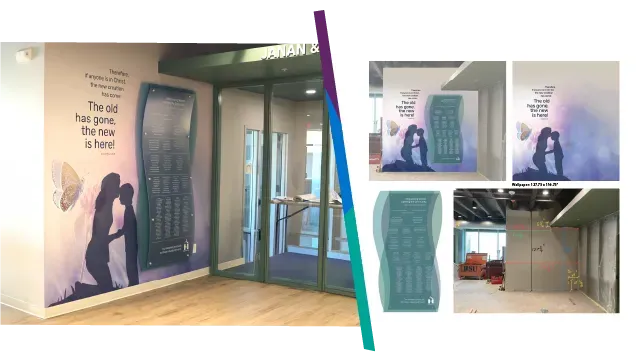 Donor wall design and planning process