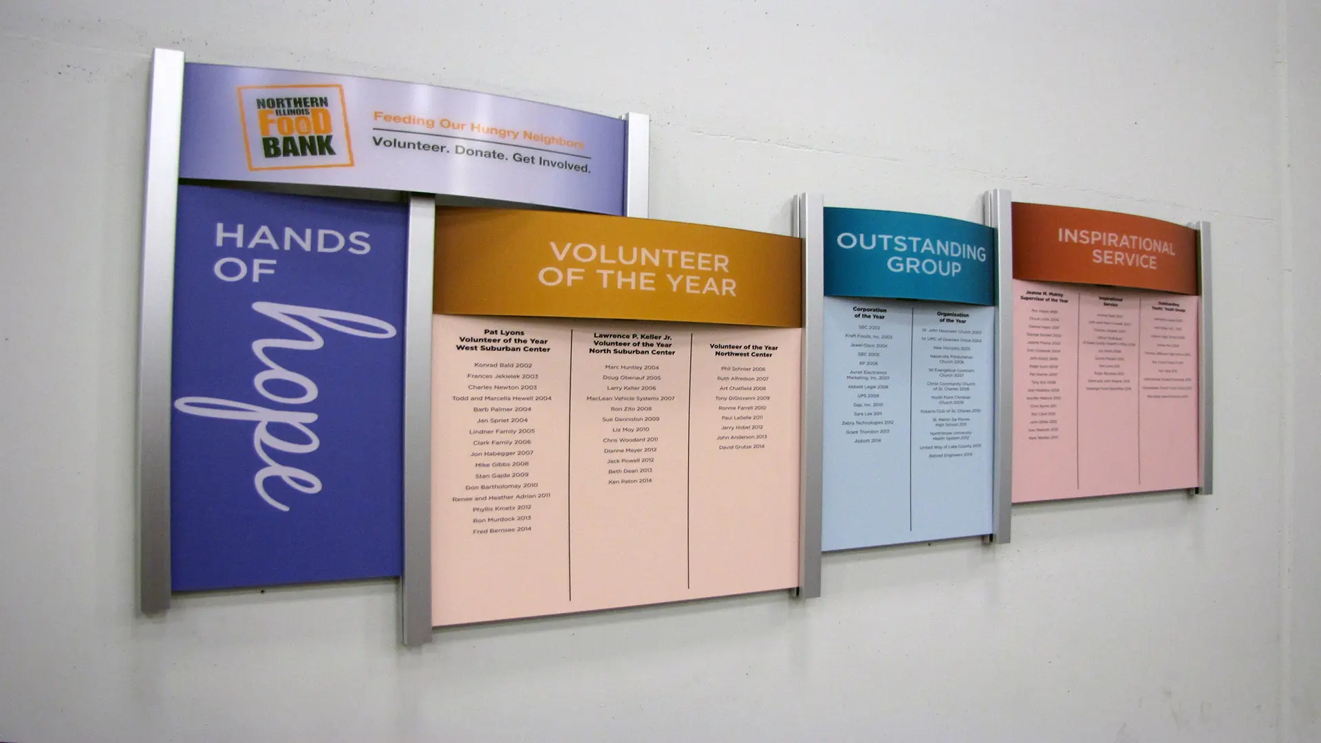 Donor Wall greets visitors at Food Bank's new facility