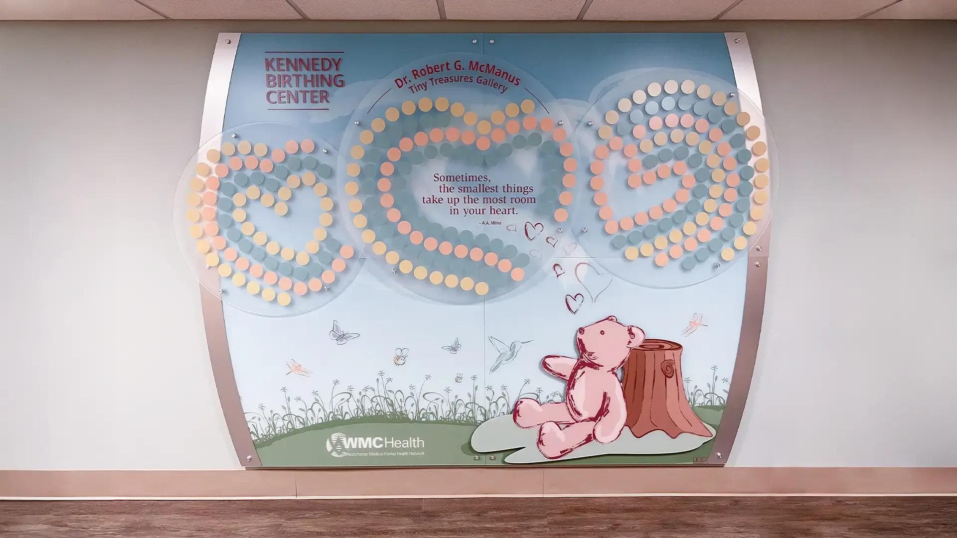 Westchester Medical Center tile wall donor recognition wall acrylic