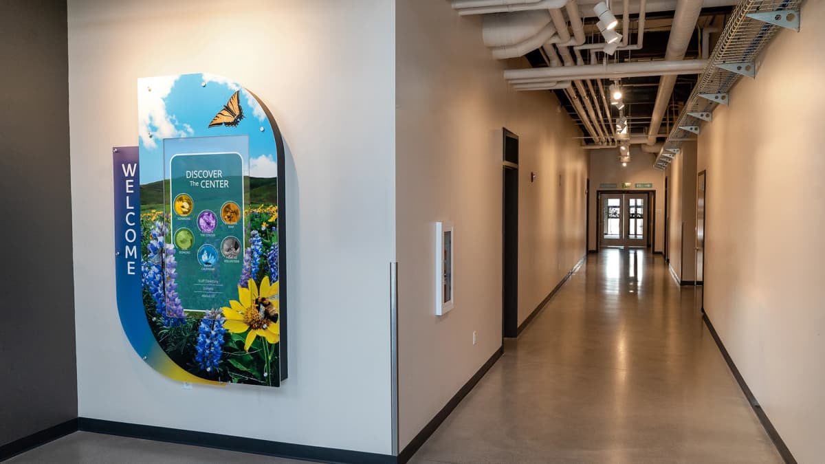 Missoula Insectarium digital wall donor recognition wall interactive, kiosk