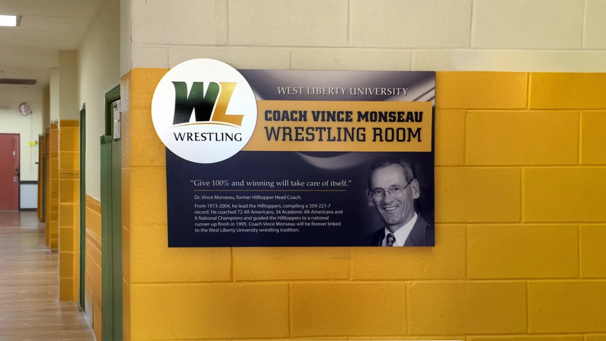 West Liberty University plaques donor recognition wall recognition, plaque