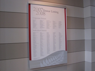 Art Museum Donor Wall