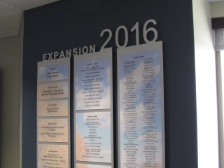 Unitypoint Hospital Building Campaign Donor Wall