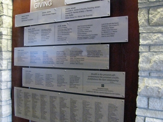 UnityPoint Hospital Cumulative Donor Wall