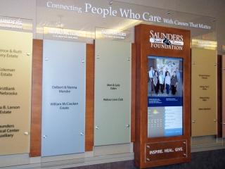 Saunders Medical Center Digital Donor Wall