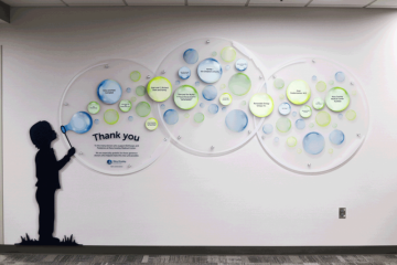 Bubble Donor Recognition Wall
