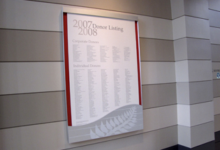 Art Museum Updates Annual Donor Recognition Wall