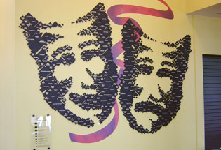 Pointillism Treatment Adds an Artistic Feel to the Theatre’s Donor Wall
