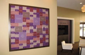 Tiled Donor Wall Display by Presentations Inc - Cedar Rapids, IA