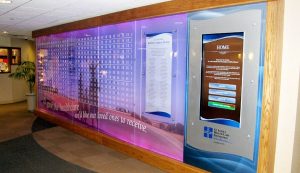 Donor Display with Interactive Digital Touchscreen - Presentations Inc