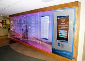 Lighted Donor Display with Touchscreen Digital - Presentations Inc