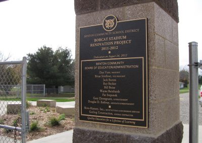 Dedication Plaques Showcase Renovation Projects for School District