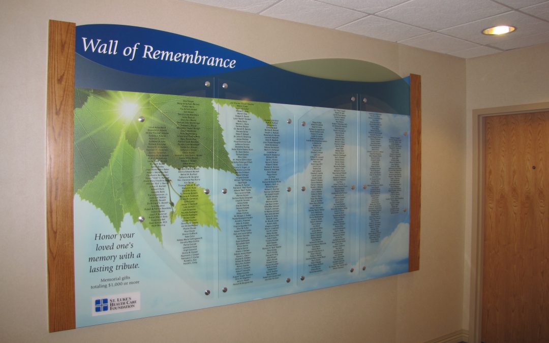 Hospital Memorial Donor Wall Remembers Lost Loved Ones
