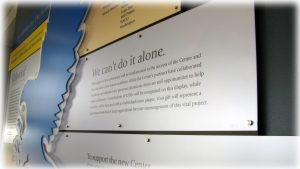 Donor Recognition Wall for College - Cedar Rapids, IA