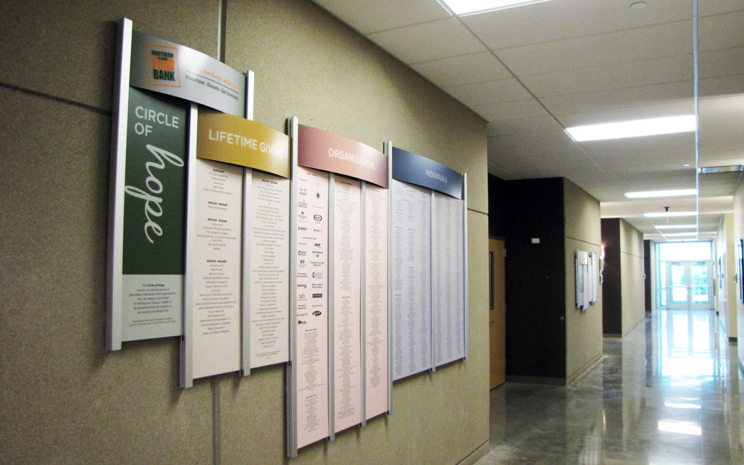 Donor Recognition Wall for Annual Donors