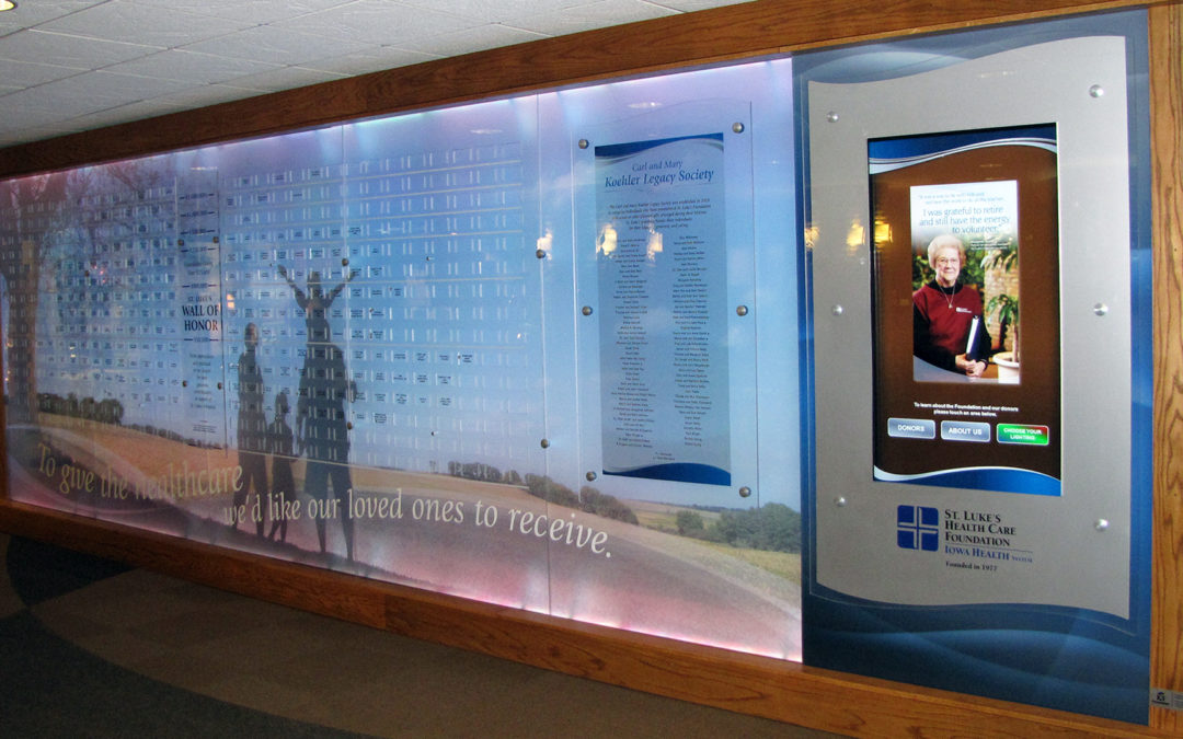 Hospital Digital Donor Recognition Wall