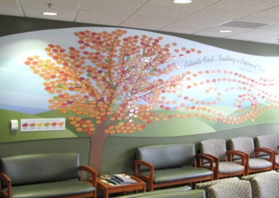 Hospital Leaf Donor Wall Celebrates New Facility