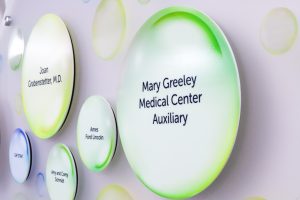 Mary Greeley Bubbles Donor Recognition Wall